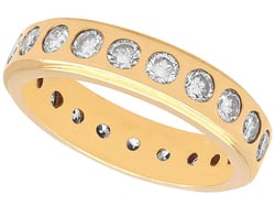 Vintage Eternity Ring Yellow Gold UK