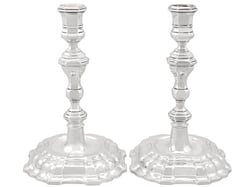 German Silver Candlesticks