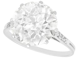 4 Carat Antique Engagement Ring
