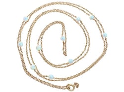 Antique Opal Gold Chain