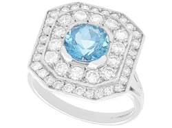 1950s Aquamarine Cocktail Ring