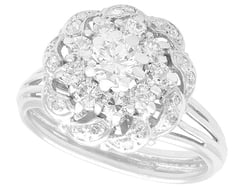 1950s Diamond Cluster Ring Vintage