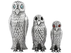 Sterling Silver Owl Shakers