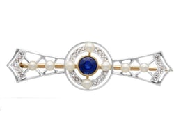 Edwardian Sapphire Brooch