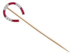 Diamond and Ruby Pin UK