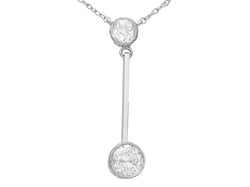 Antique Diamond Drop Necklace