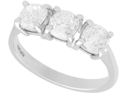 1.73ct White Gold Trilogy Diamond Ring