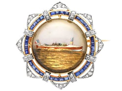 Antique Rock Crystal Brooch 