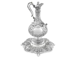 Antique Silver Armada Jug