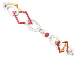 Edwardian Ruby and Diamond Bracelet 