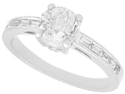 Diamond Solitaire with Diamond Shoulders