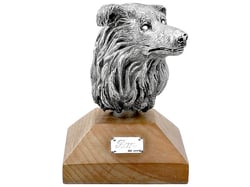 Vintage Silver Dog Paperweight UK