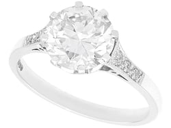 Old European Round Cut Solitaire Diamond Ring