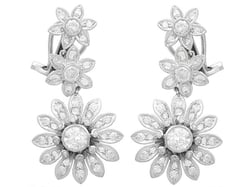 Vintage Diamond Drop Earrings