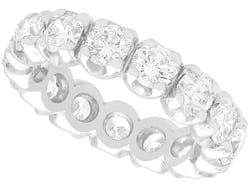 18k Full Eternity Ring White Gold
