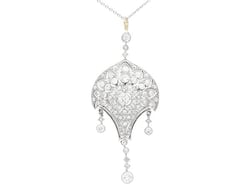 1910 Diamond Pendant for Sale
