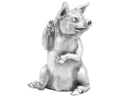 Sterling Silver Pig Ornament 