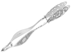 Large Sterling Silver Tongs