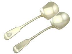 Antique Silver Ice Cream Servers