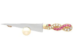 Vintage Sword Brooch 