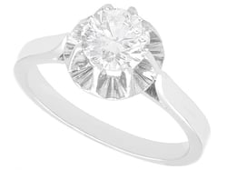 8 Claw Diamond Solitaire Ring 