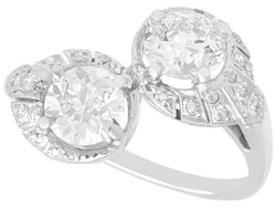 Diamond Toi et Moi Ring UK 