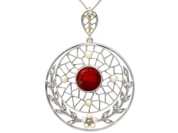 Gold Antique Garnet Pendant UK