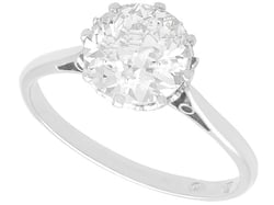1.86 Carat Diamond Ring Platinum  
