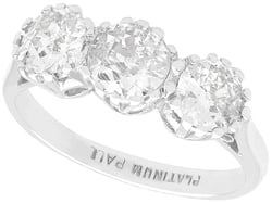 Palladium Trilogy Ring Diamonds