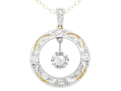 Circular Diamond Pendant 