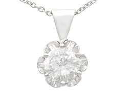 Vintage Diamond Solitaire Pendant
