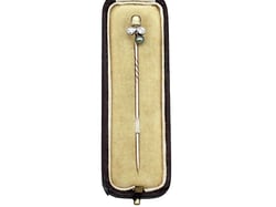 Antique Pearl and Diamond Pin Brooch