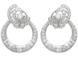 Antique Circular Diamond Earrings
