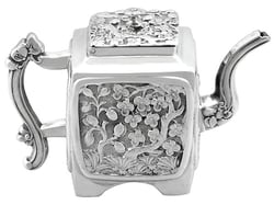 Miniature Silver Teapot Antique