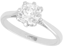 8 Claw Engagement Ring for Sale 