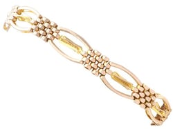 1920s Yellow Gold Gate Bracelet