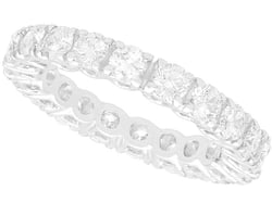 Full Diamond Eternity Ring White Gold