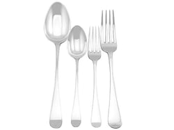 Antique Solid Silver Flatware Set
