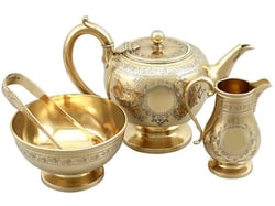 Silver Bachelor Tea Set for Sale 