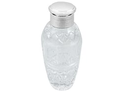 Antique Glass Cocktail Shaker