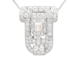 Antique Diamond Clip Brooch