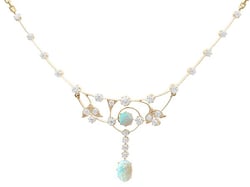 Late Victorian Opal Necklace