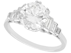 2 Carat Round Diamond Solitaire Engagement Ring