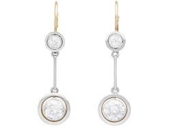 1920s Diamond Drop Earrings for Sale