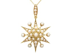 1920s Seed Pearl Pendant