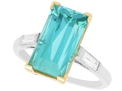 Vintage Blue Tourmaline Ring