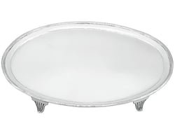 Oval Silver Serving Salver