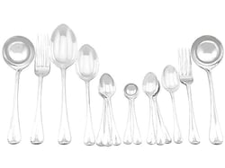 Edwardian Silver Flatware Set