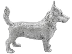 Rare Sterling Silver Dog Pepperette