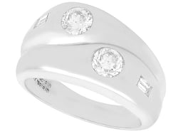 Thick Platinum Twist Ring